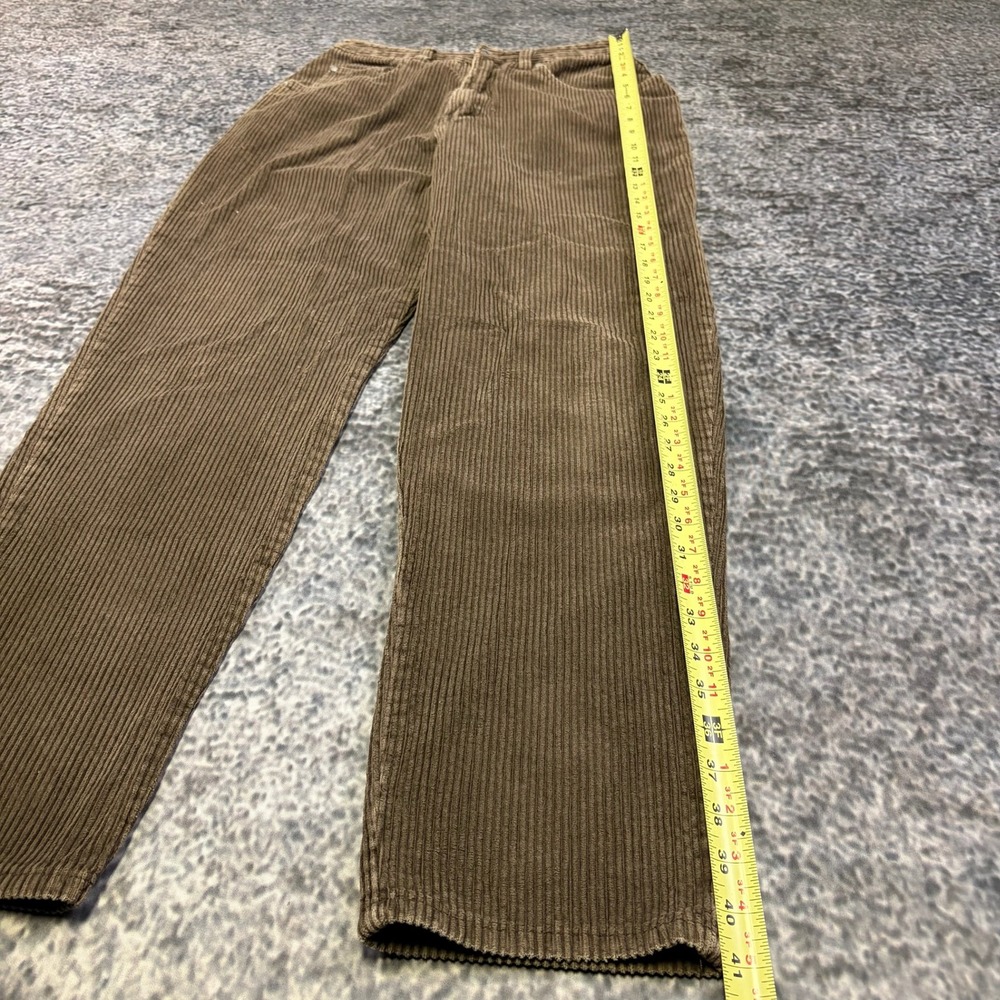 Unionbay Corduroy Pants Womens 11 (27x30) Brown Straight Leg Casual VTG Y2K - Picture 10 of 14